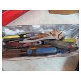 ASSORTED SCREWDRIVERS & PLIERS