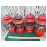4-- COLEMAN 2OOA CAMPING LANTERNS