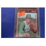 JIM CATFISH HUNTER ATHLETICS BASEBALL CARD