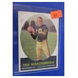 TED MARCHIBRODA CARDINALS FOOTBALL CARD