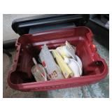 STORAGE TUB & CONTENTS