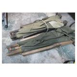 2-- WWII FOLDING MILITARY COTS