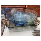 BAKING DISHES & SILERPLATE SERVER