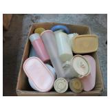 BOX -- ASSORTED TUPERWARE