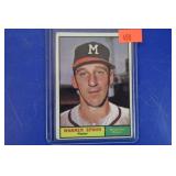 WARREN SPAHN BRAVES BASEBALL CARD