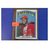 BOB GIBSON CARDINALS FOOTBALL CARD