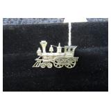 STERLING SILVER LOCOMOTIVE PIN -- 4.0gms