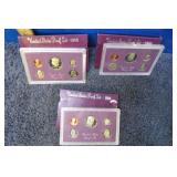 1984, 1985 & 1986 U.S. MINT PROOF COIN SETS