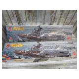 2-- MOSKVA SHIP MODELS -- ONE SEALED