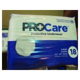 8-- 18pks LARGE PROTECTIVE UNDERWEAR