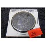 1880-S MORGAN SILVER DOLLAR COIN