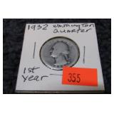 1932 WASHINGTON QUARTER 1st YEAR