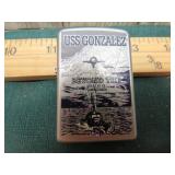 UNUSED USS GONZALEZ ZIPPO LIGHTER