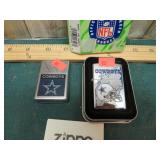 NEW UNUSED & ONE USED DALLAS COWBOYS ZIPPO LIGHTER