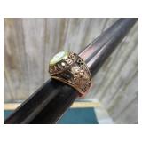 "O3 CROCKER HIGH GOLD PLATED CLASS RING