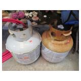 2-- EMPTY 20 lb PROPANE TANKS