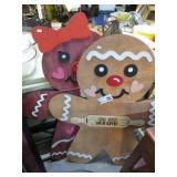 GINGERBREAD MAN & WOMAN SIGNS