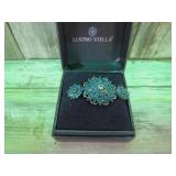 STERLING SILVER RING & EARRINGS