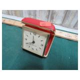 VINTAGE WIND-UP TRAVEL CLOCK