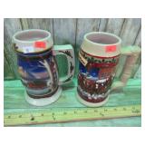BUDWEISER BEER STEINS