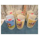 6-- 1979 PEPSI SPORT COLLECTOR GLASSES