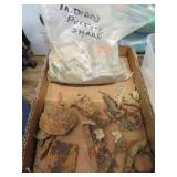 INDIAN POTTERY SHARDS & MISC DUG ARTIFACTS