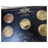 1999 GOLD PLATED STATE QUARTER SET