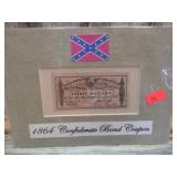 1864 CONFEDERATE BOND COUPON