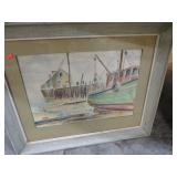 JACK EVANS NAUTICAL WATERCOLOR ART