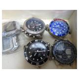 CIGAR BOX W/ WATCHES