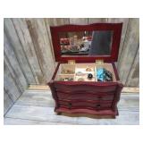 COSTUME JEWELRY & BOX