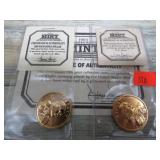 2000 & 2001 SACAGAWEA DOLLAR COINS