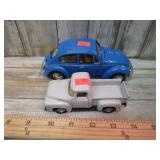 DIECAST VW BUG & FORD TRUCK