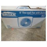 8" THRU-WALL VENT FAN