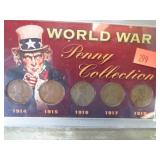WORLD WAR I PENNY COIN SET