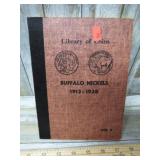 PARTIALLY FILLED 1913-1938 BUFFALO NICKEL COIN BK