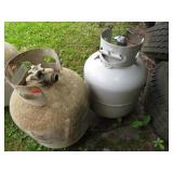 2-- EMPTY 20 lb PROPANE TANKS