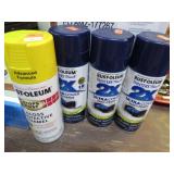 4 CANS-- RUST-OLEUM SPRAY PAINT