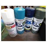 4 CANS-- RUST-OLEUM SPRAY PAINT