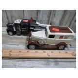DIECAST WRECKER & ERTL COIN BANK