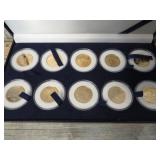 1999-2000 GOLD PLATED STATE QUARTER SET