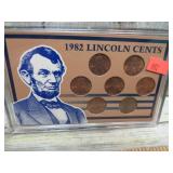 1982 ZINC LINCOLN CENTS COIN SET