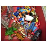 ASSORTED TOY FIGURES, ETC