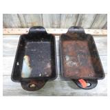 2-- LODGE CAST IRON PANS