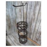 IRON TOILET PAPER RACK
