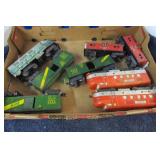 MARX PRESSED STEEL MODEL TRAIN CARS