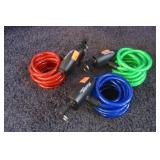 3-- MASTER CABLE LOCKS W/ KEYS
