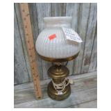 VINTAGE TABLE LAMP W/ IRIDESCENT SHADE