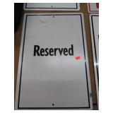 RESERVED SIGN