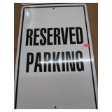 RESERVED PARKING SIGN